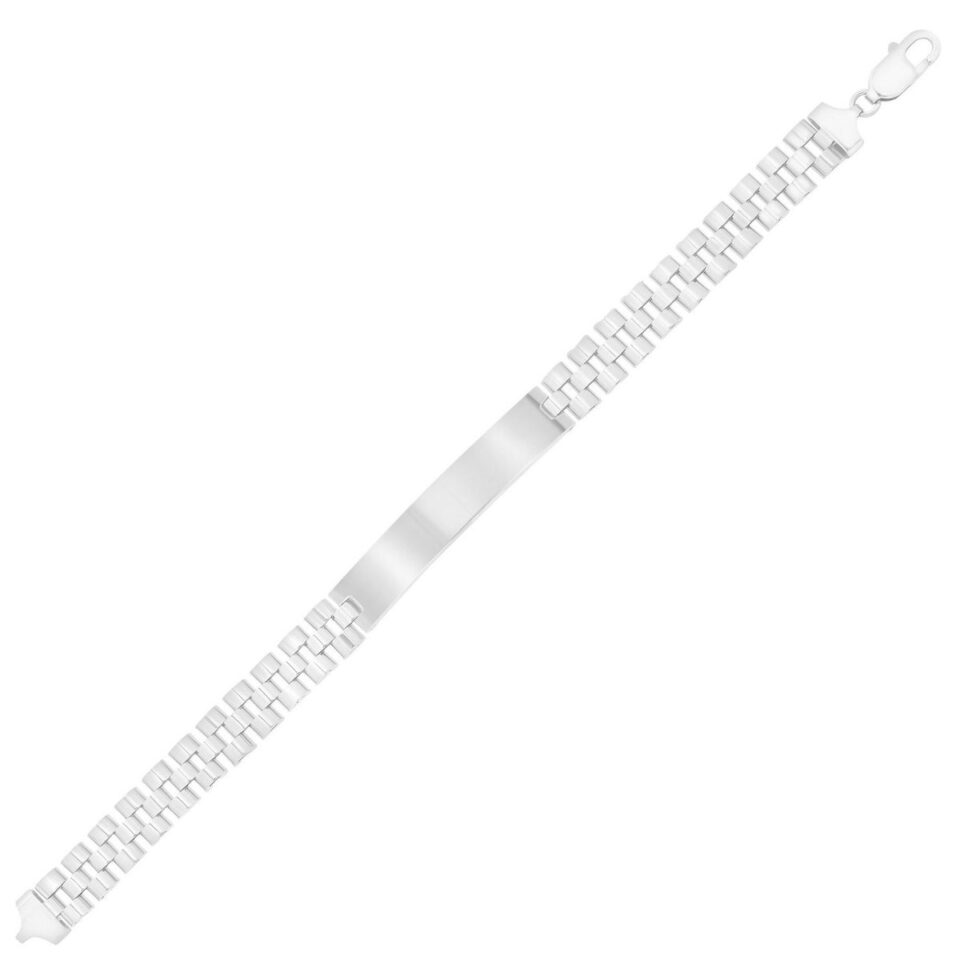 Sterling Silver, Rhodium Plated Bracelet 30g