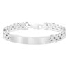 Sterling Silver, Rhodium Plated Bracelet 30g