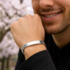 Sterling Silver, Rhodium Plated Bracelet 30g
