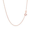 14K Rose Gold Wheat Round Chain 0.70mm