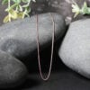 14K Rose Gold Wheat Round Chain 0.70mm