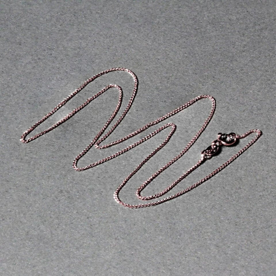 14K Rose Gold Wheat Round Chain 0.70mm