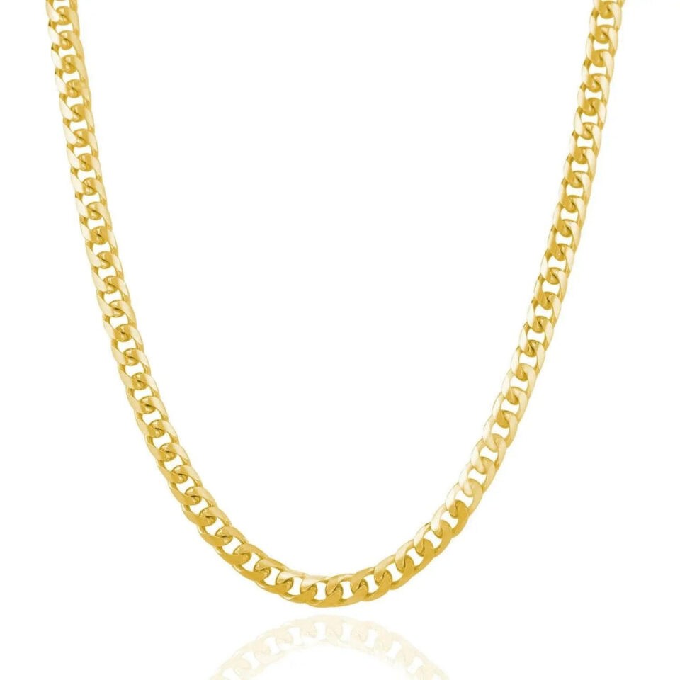 14K Yellow Gold Cuban Chain 5.00mm
