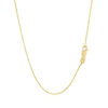 Snake round chain in solid 14K yellow gold, view 3