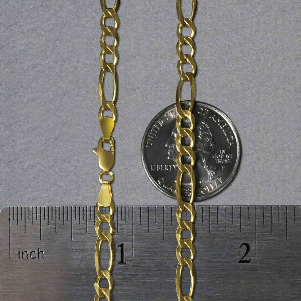 14K Yellow Gold Figaro Chain 4.50mm