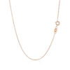 14K Rose Gold Box Chain, 0.6 mm