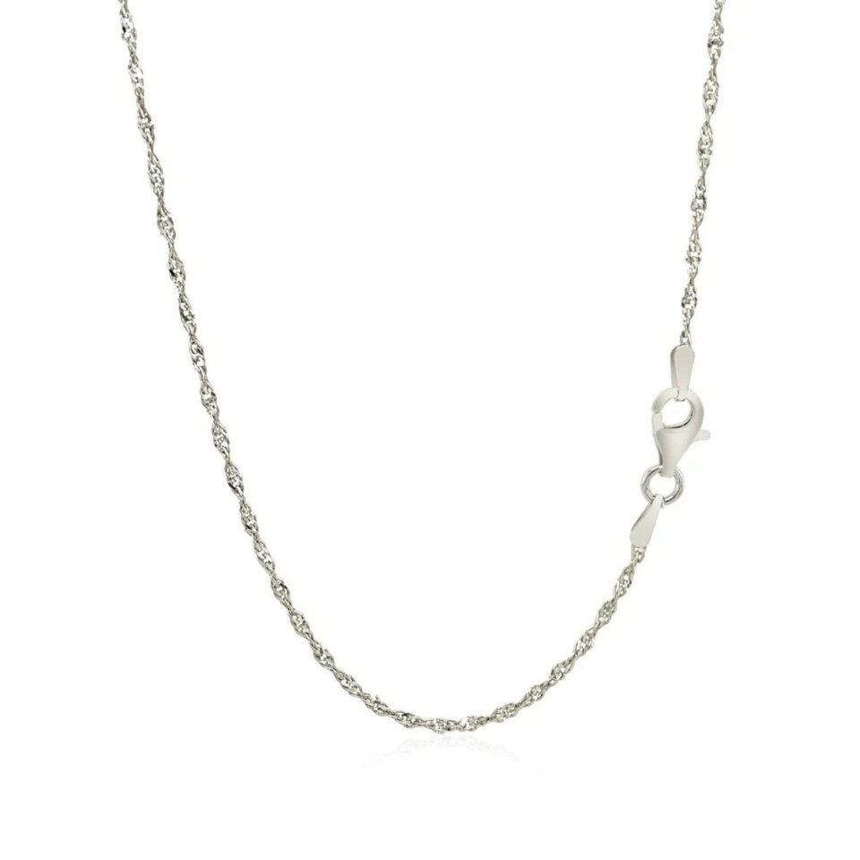 Sterling Silver Singapore Chain 1.6mm