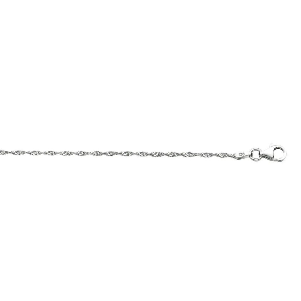 Sterling Silver Singapore Chain 1.6mm