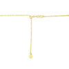 1.20mm adjustable chain in solid 14K yellow gold, view 3
