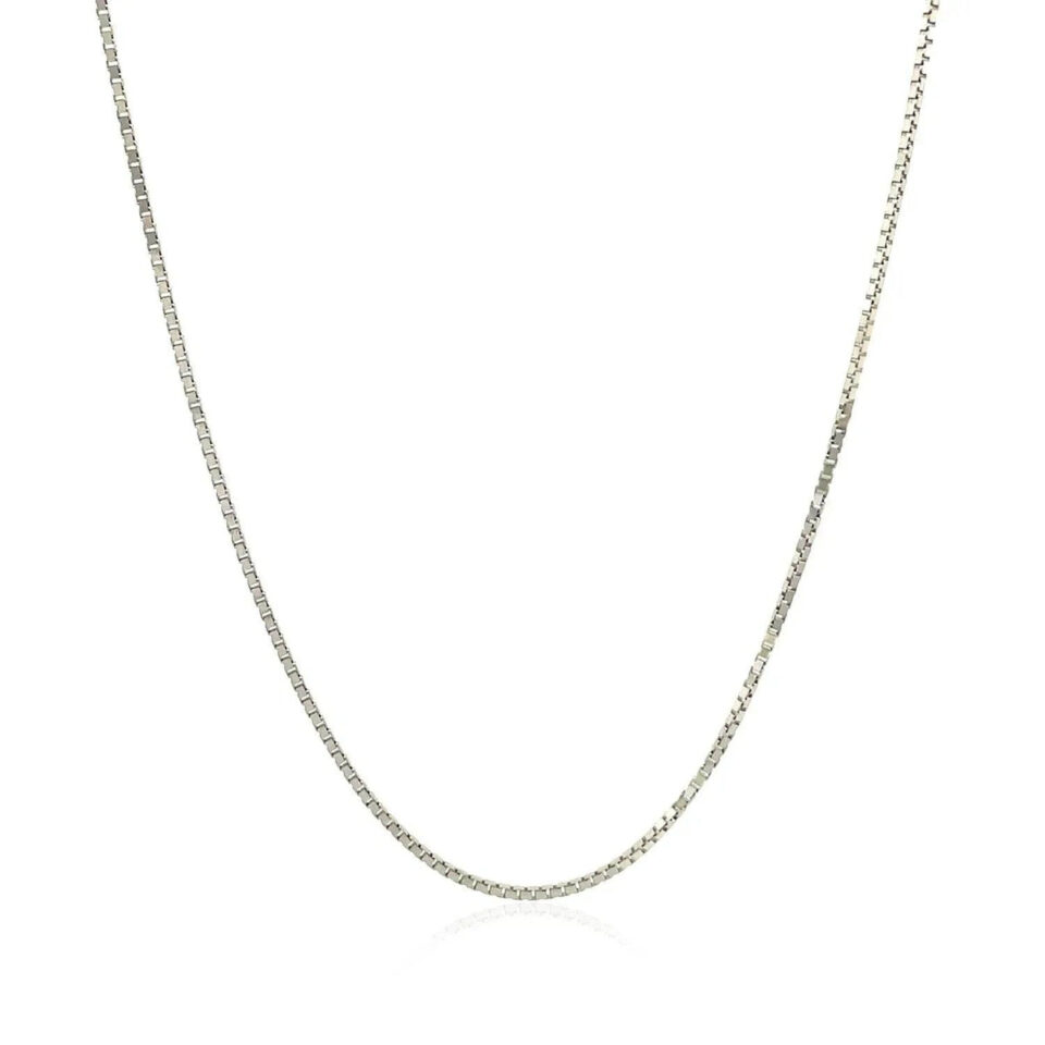 10K White Gold Chain 0.78mm