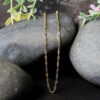 14K Two-Tone Gold Singapore Chain