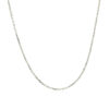 14K White Gold Diamond-Cut Cable Link Chain, 1.1 mm