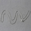 14K White Gold Diamond-Cut Cable Link Chain, 1.1 mm