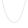 14K White Gold Wheat Round Chain 0.60mm