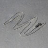 14K White Gold Wheat Round Chain 0.60mm