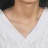14K White Gold Wheat Round Chain 0.60mm