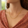 14K Yellow Gold Wheat Chain 1.80mm