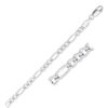 14K White Gold Figaro Chain 6.00mm