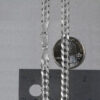 5.70mm curb chain in solid 14K white gold, view 6