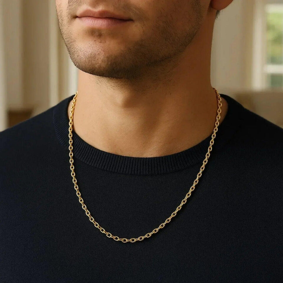 14K Yellow Gold Cable Chain 3.0mm