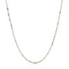 14K White Gold Bead Chain 1.30mm