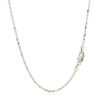 14K White Gold Bead Chain 1.30mm