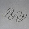 14K White Gold Bead Chain 1.30mm