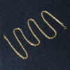 3 mm solid diamond-cut rope chain in solid 14K yellow gold, view 5