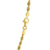 3 mm solid diamond-cut rope chain in solid 14K yellow gold, view 9