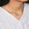 2.5 mm solid diamond-cut rope chain in solid 10K yellow gold, view 10