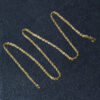 2.5 mm solid diamond-cut rope chain in solid 10K yellow gold, view 5
