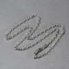 14K White Gold Rolo Oval Chain