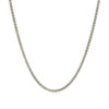 Sterling Silver, Rhodium Plated Wheat 1.30mm