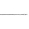 Sterling Silver, Rhodium Plated Wheat 1.30mm