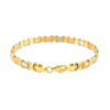 Heart bracelet in solid 14K tri-colour gold, view 3