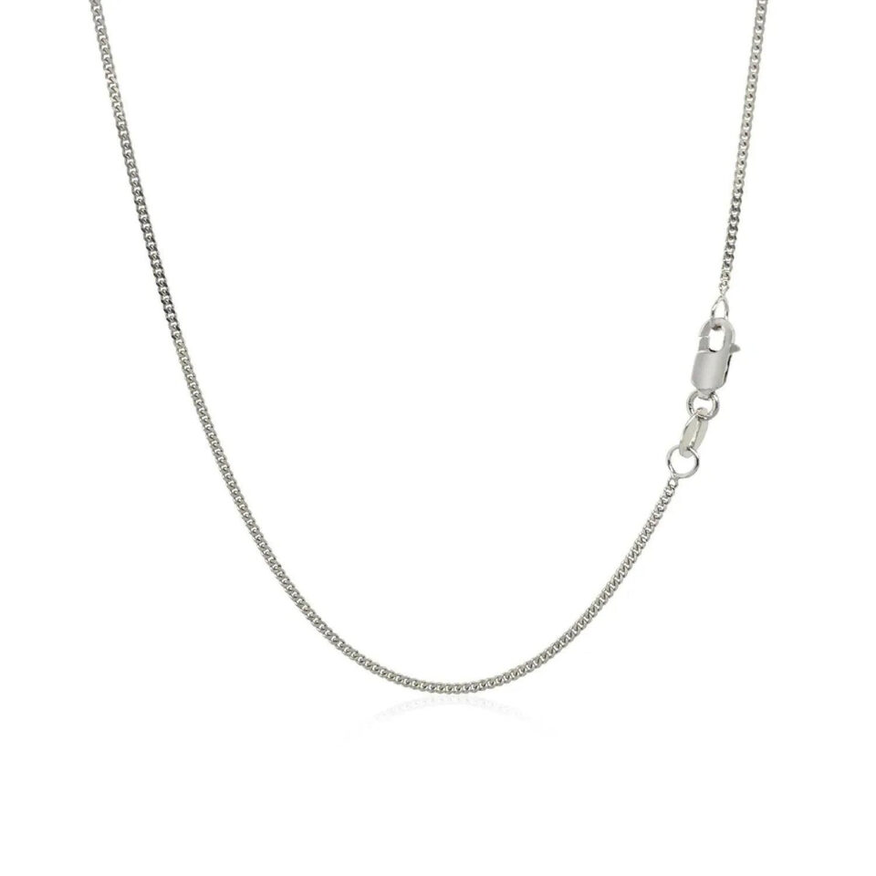 14K White Gold Chain 1.0mm