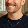 14K White Gold Chain 1.0mm