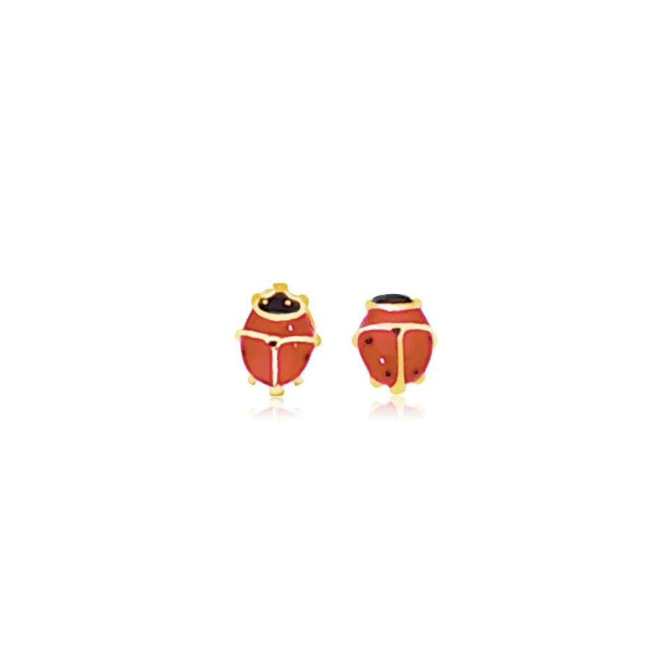 14K Yellow Gold Stud Earrings Petite