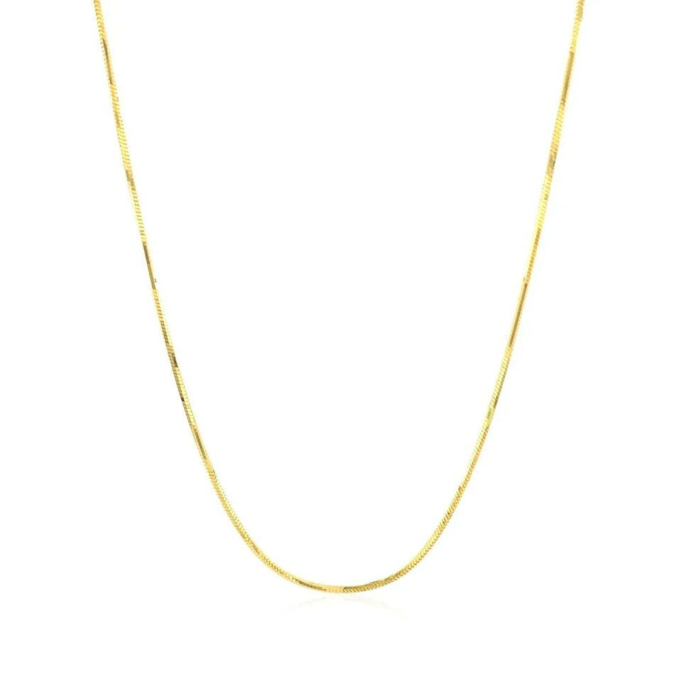 14K Yellow Gold Snake Chain 0.85mm
