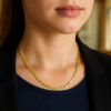 14K Yellow Gold Mirror Oval Chain