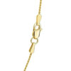 1 mm diamond-cut round wheat chain in solid 14K yellow gold, view 9