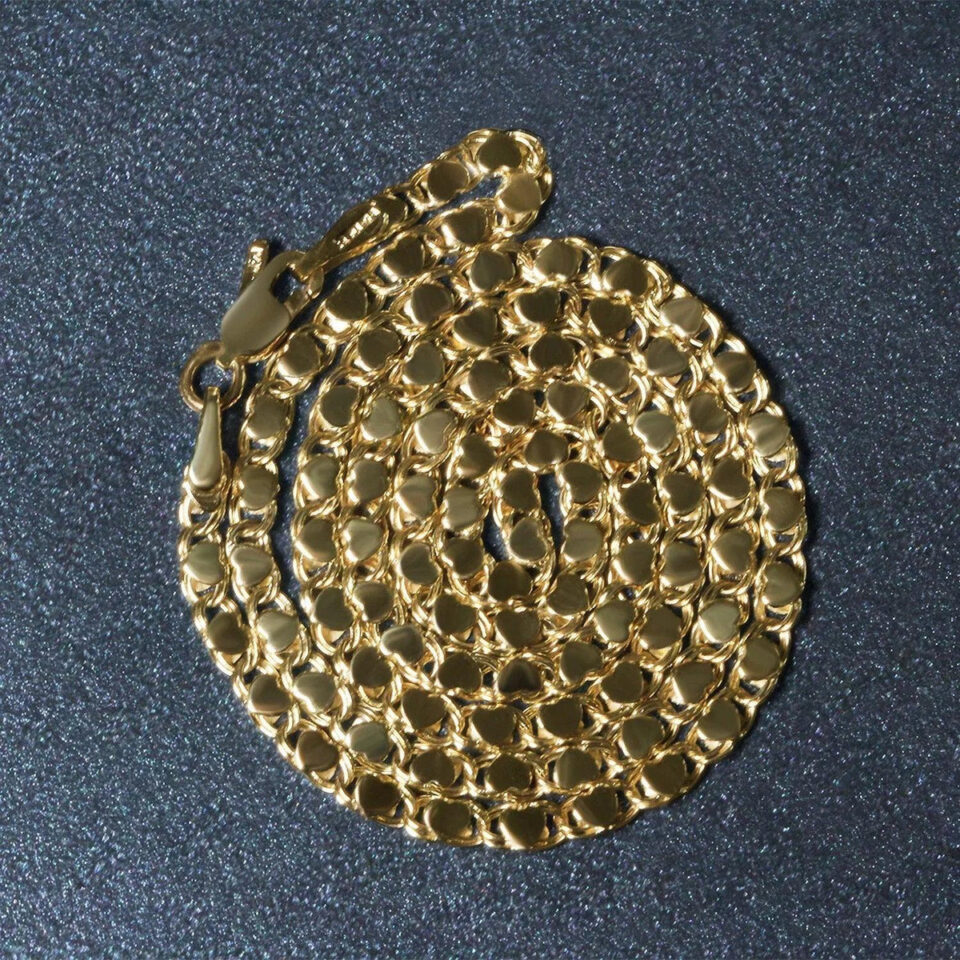 14K Yellow Gold Heart Chain 3.00mm