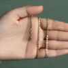 14K Yellow Gold Heart Chain 3.00mm