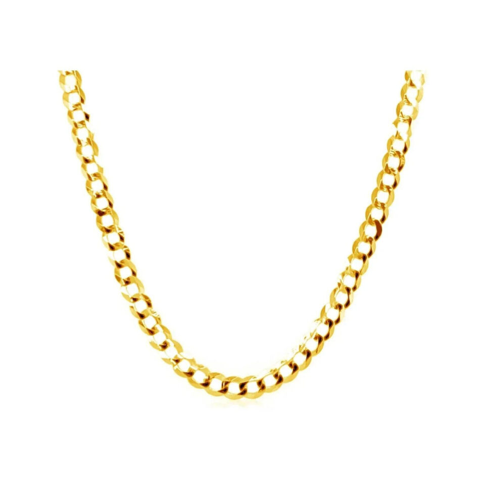 10K Yellow Gold Curb Chain 2.60mm
