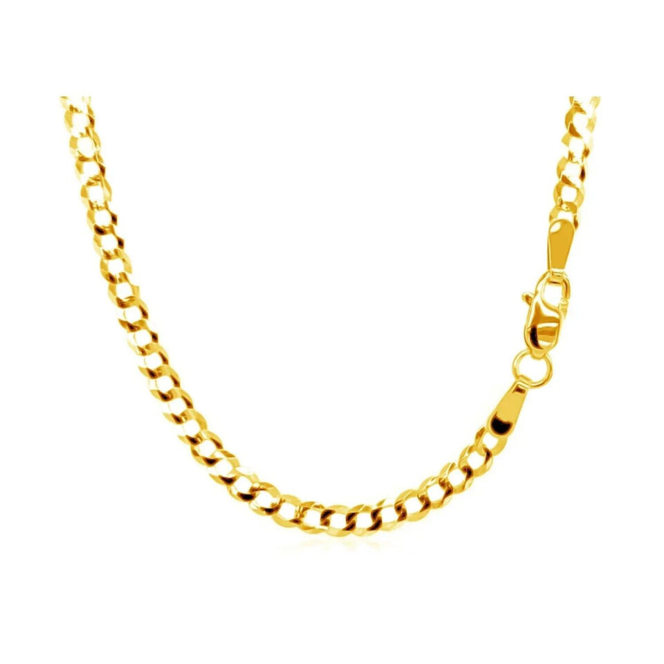 10K Yellow Gold Curb Chain 2.60mm