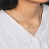 2 mm solid diamond-cut rope chain in solid 10K yellow gold, view 10