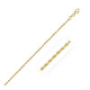 2 mm solid diamond-cut rope chain in solid 10K yellow gold, view 2