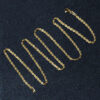 2 mm solid diamond-cut rope chain in solid 10K yellow gold, view 5