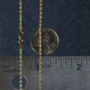 2 mm solid diamond-cut rope chain in solid 10K yellow gold, view 7