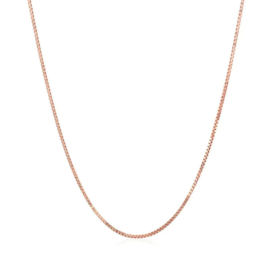 14K Rose Gold Chain 0.73mm